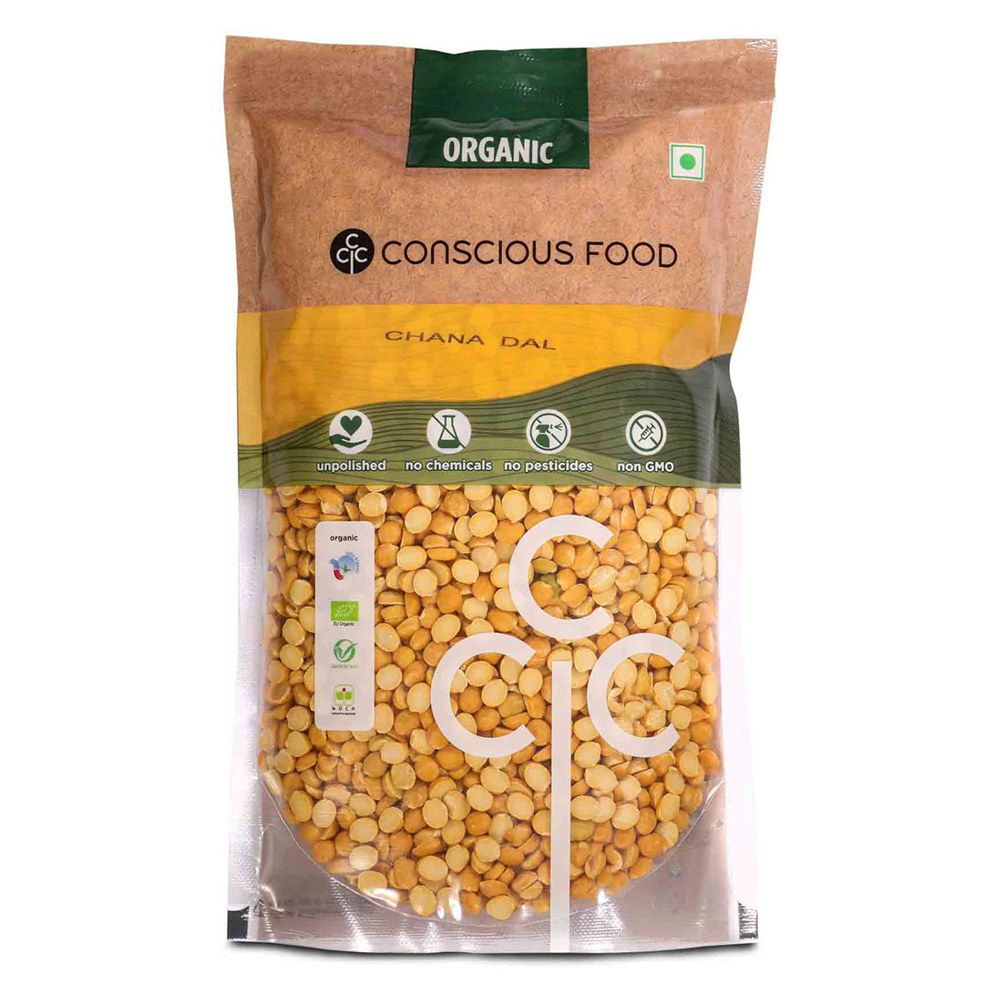 Conscious Food Split Bengal Gram Chana Dal - 1 Kg