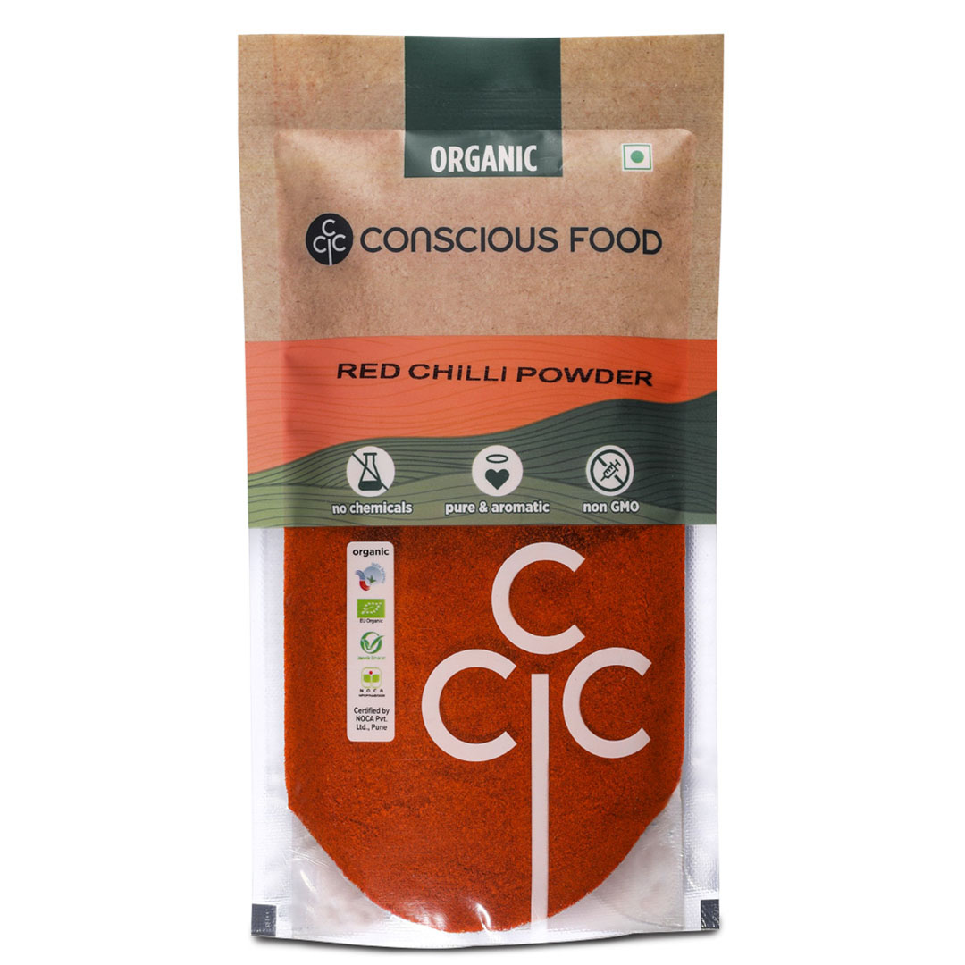 Conscious Food Red Chilli Powder - 100 Gm