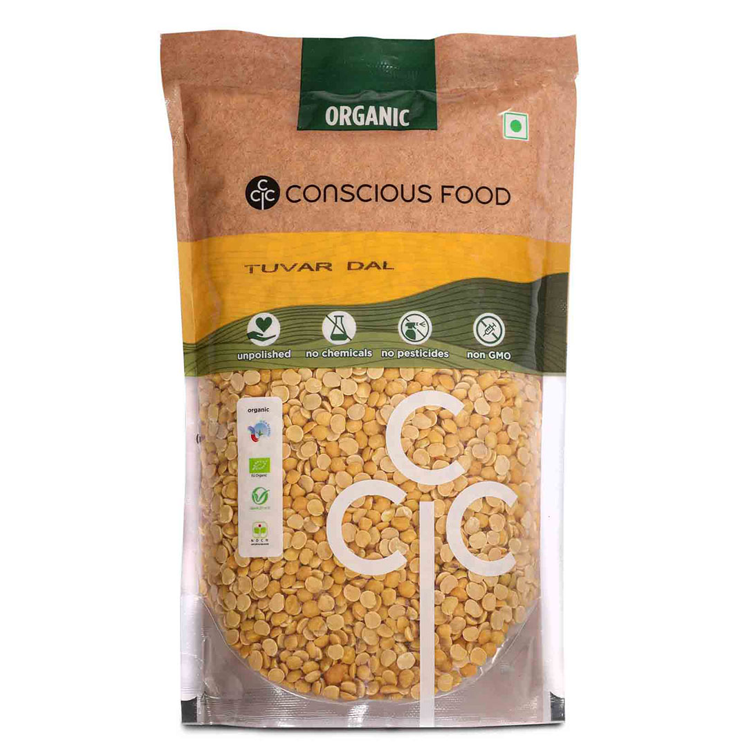 Conscious Food Pigeon Pea Tuvar Dal - 1 Kg