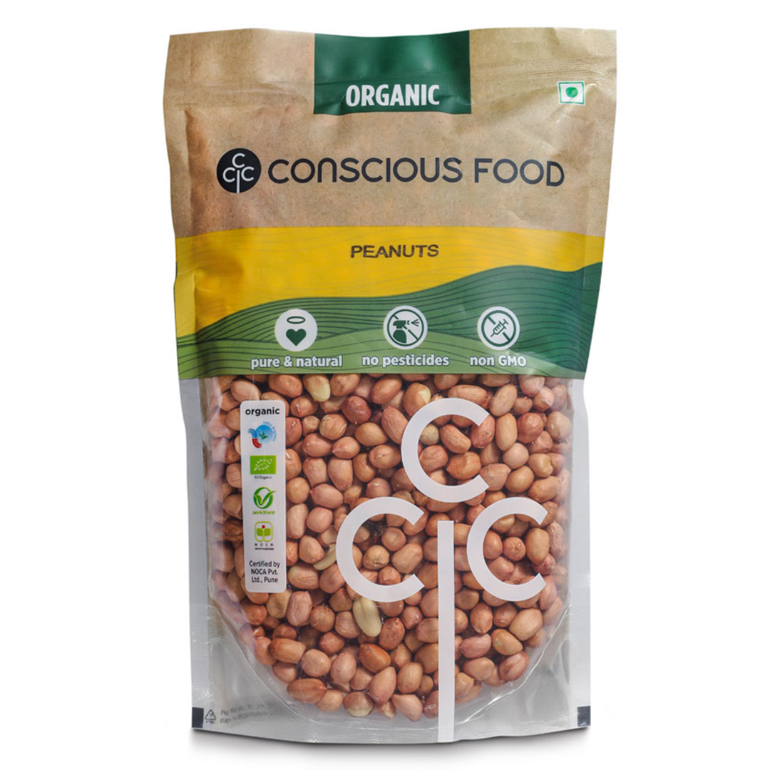 Conscious Food Whole Peanuts - 500 Gm