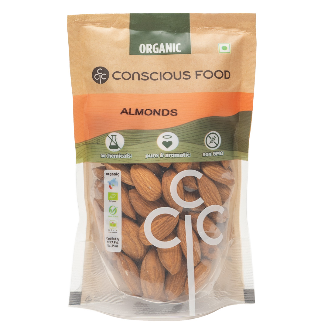 Conscious Food Almonds - 100 Gm