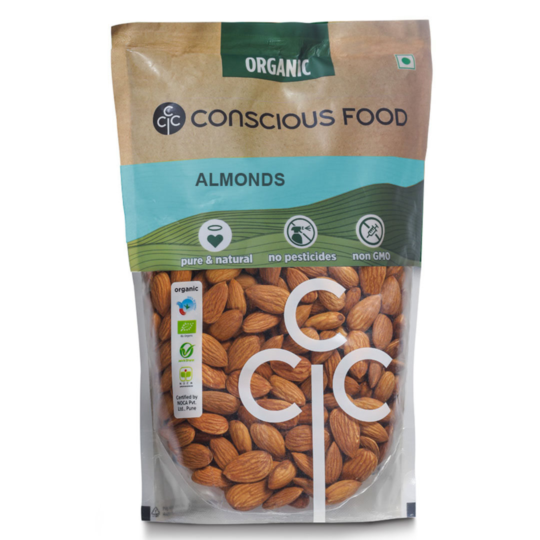 Conscious Food Almonds - 250 Gm