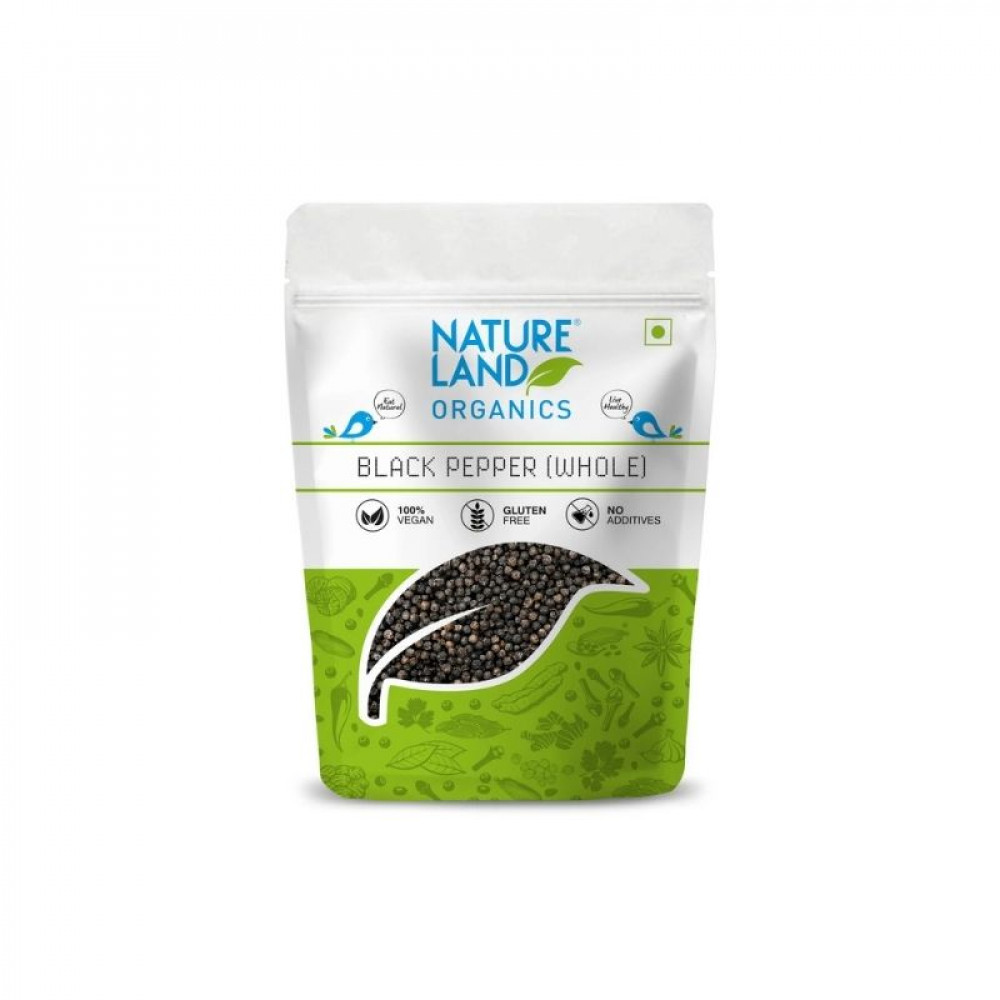 Image of Natureland Black Pepper Whole - 100 Gm