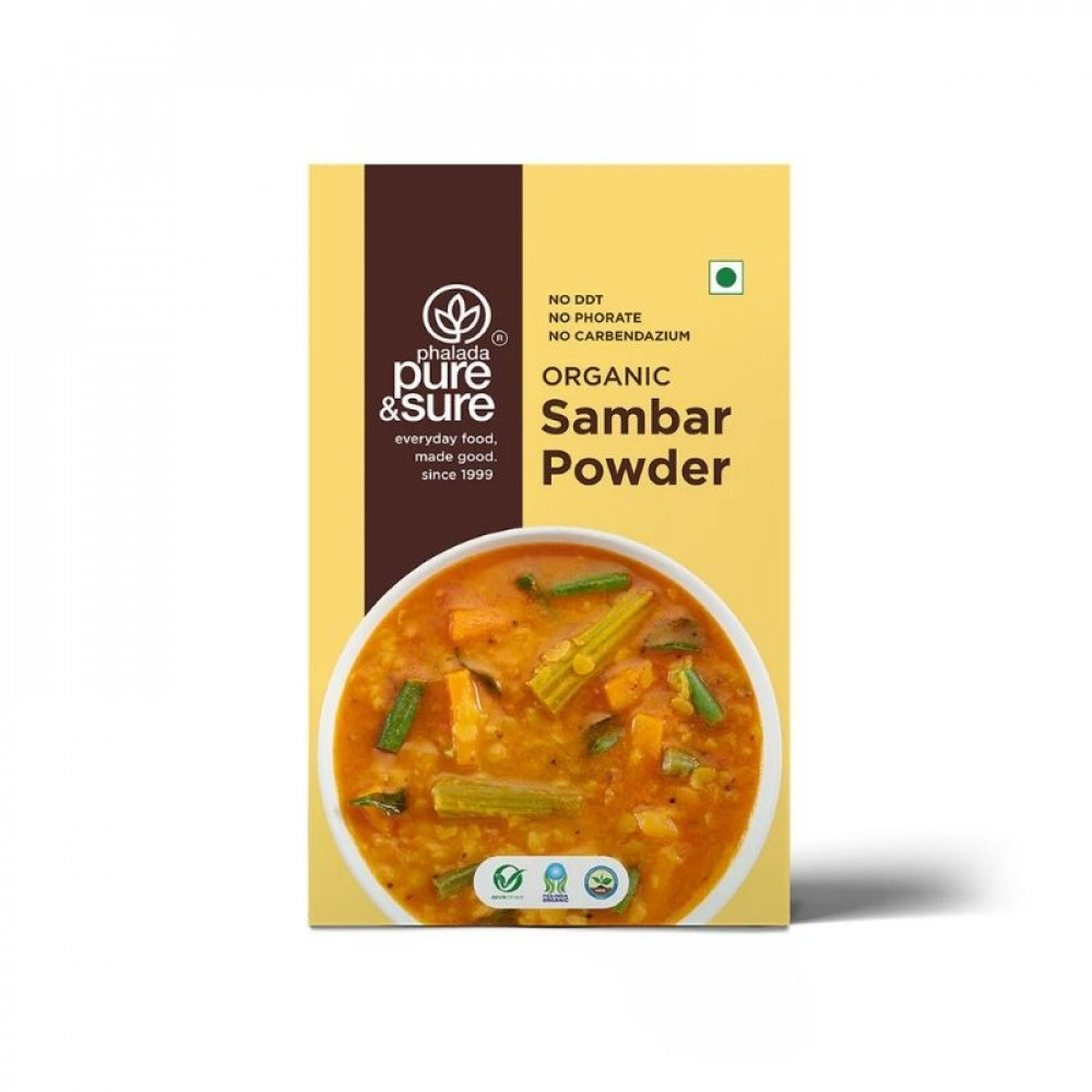 Image of Pure &amp; Sure Organic Sambar Powder - 100 Gm