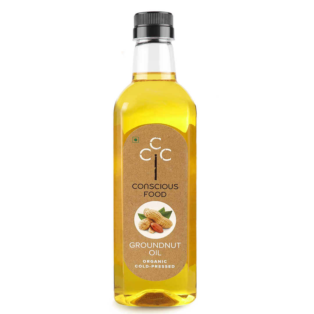 Conscious Food Cold Pressed Groundnut Oil - 1 Ltr