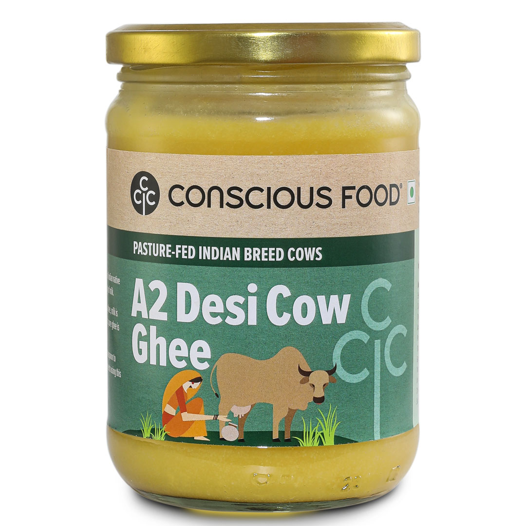 Conscious Food Desi A2 Cow Ghee - 500 Ml