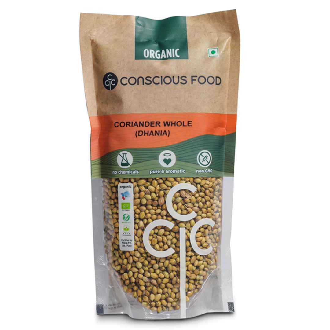 Conscious Food Coriander Whole Dhania - 100 Gm