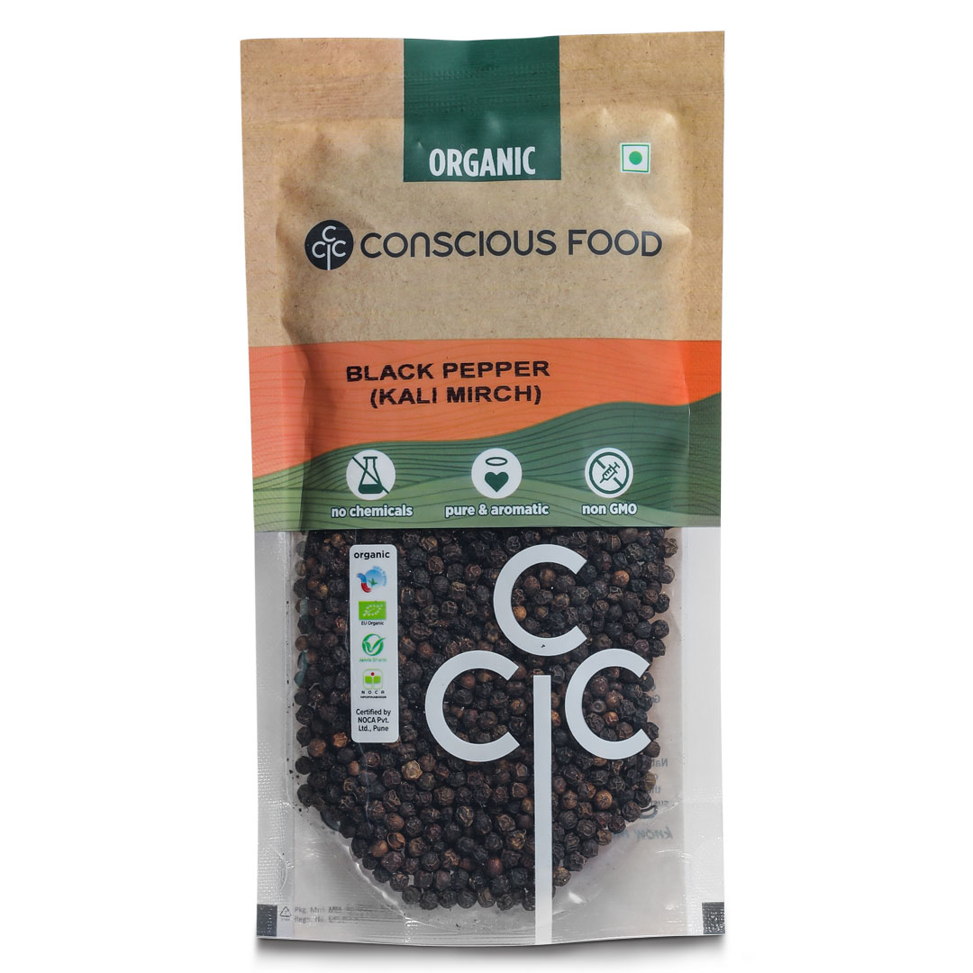 Conscious Food Black Pepper - 100 Gm
