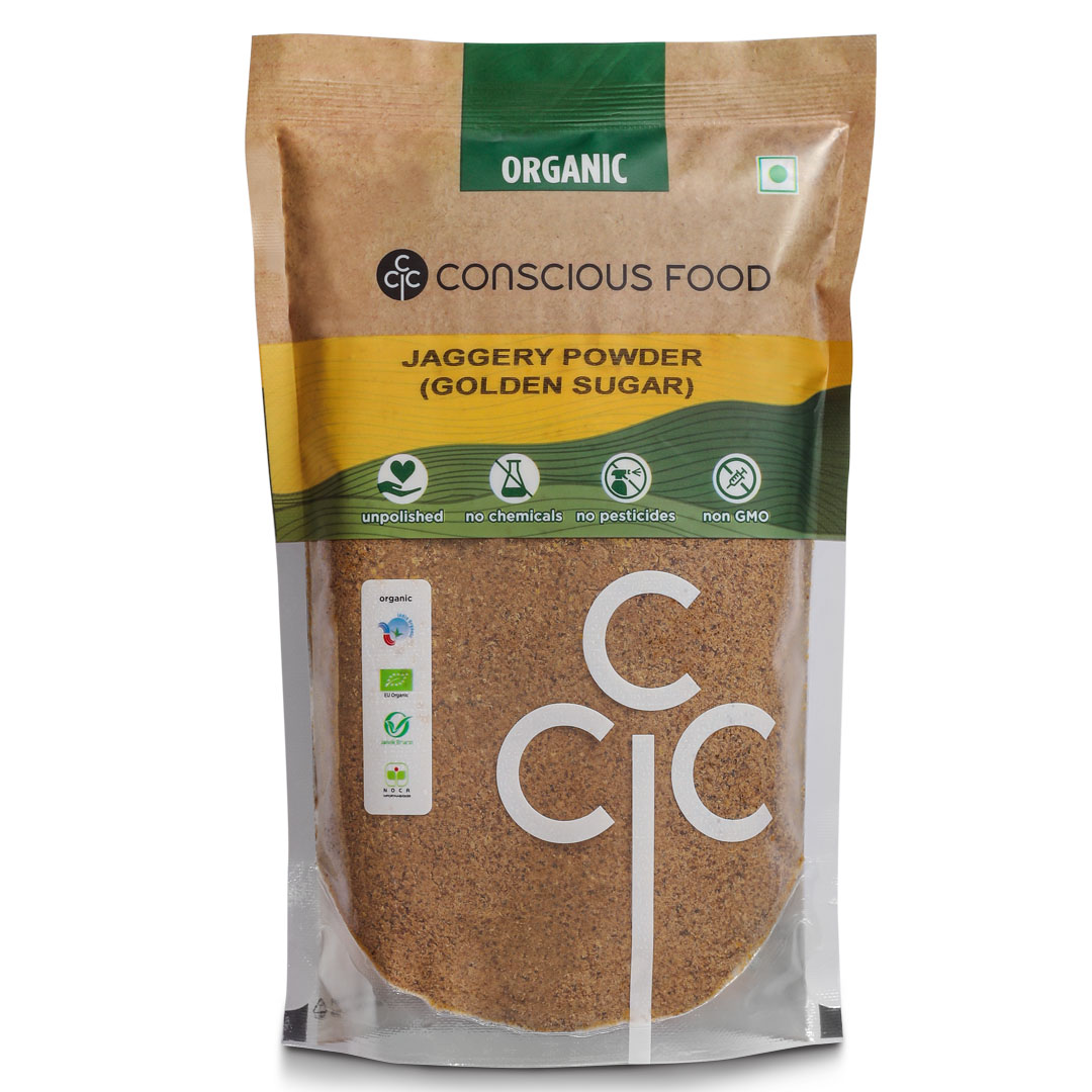 Conscious Food Golden Sugar Jaggery Powder - 1 Kg
