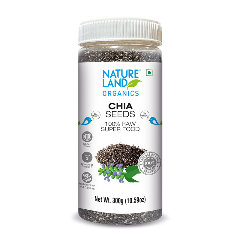 Natureland Chia Seeds Raw - 300 Gm