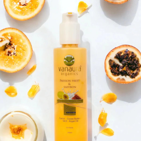 Passion fruit  saffron skin repairing rich moisturizing body milk - 200 ml