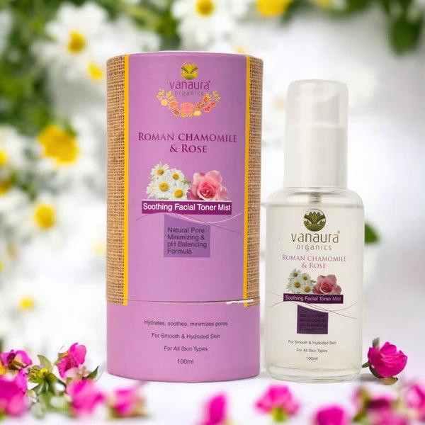 Roman chamomile  rosesoothing facial toner mist - 100 ml