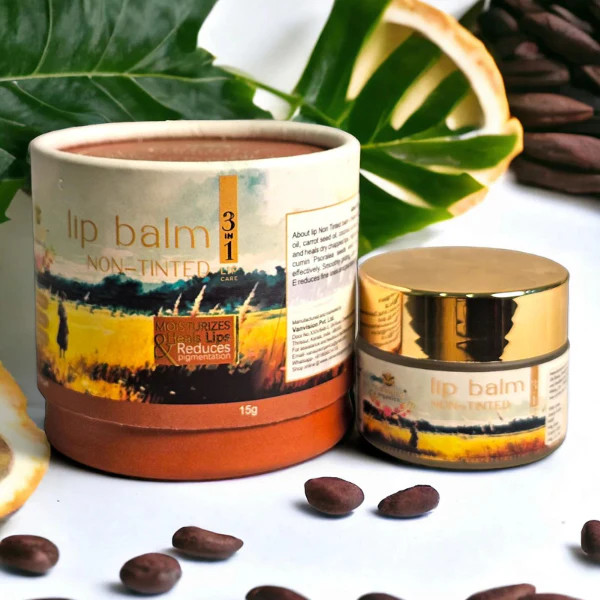 Non tinted 3 in 1 lip balm - 15 gm