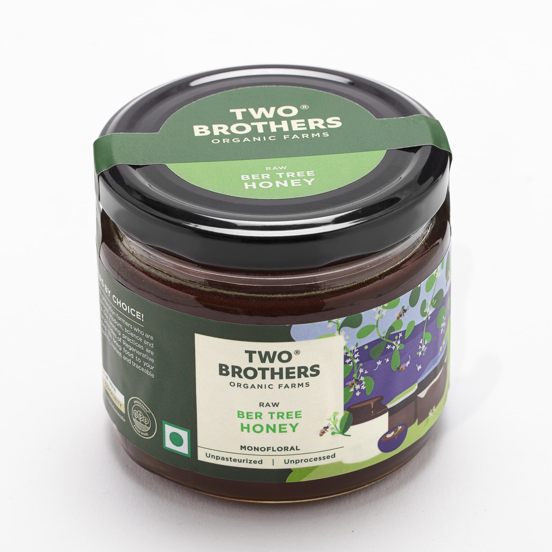 Two Brothers Indian Berry Honey Raw Mono-FloralUnfiltered 350g
