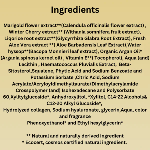 Marigold winter cherry deep moisturizing gel cream - 100 ml