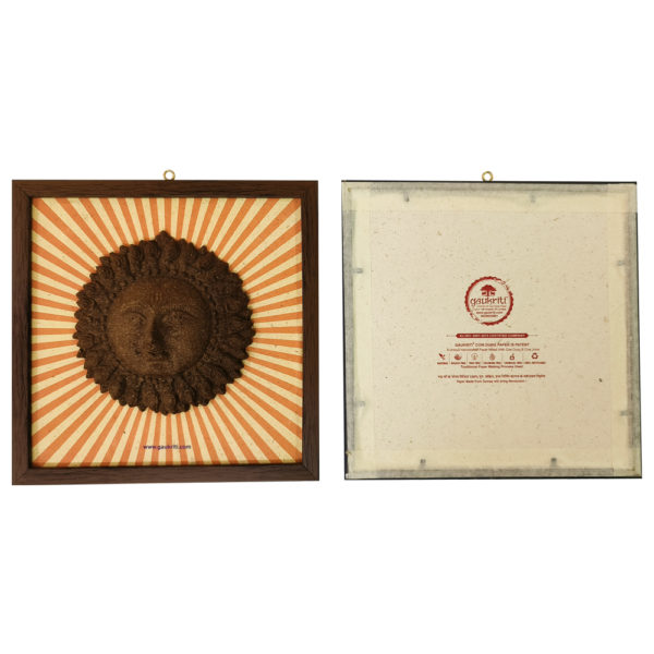 Cowdung Sun Frame Color Background G225 - 1 U