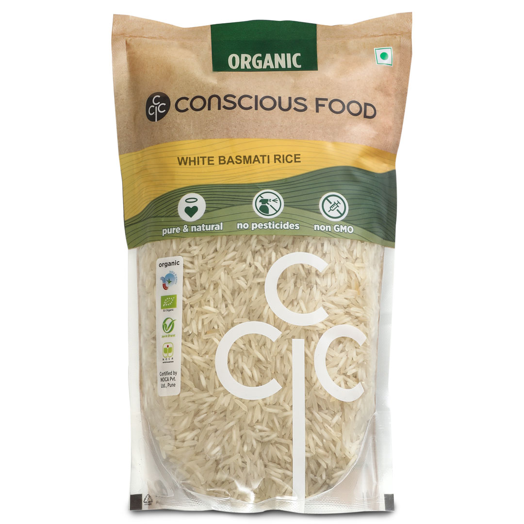 Conscious Food White Basmati Rice - 1 Kg
