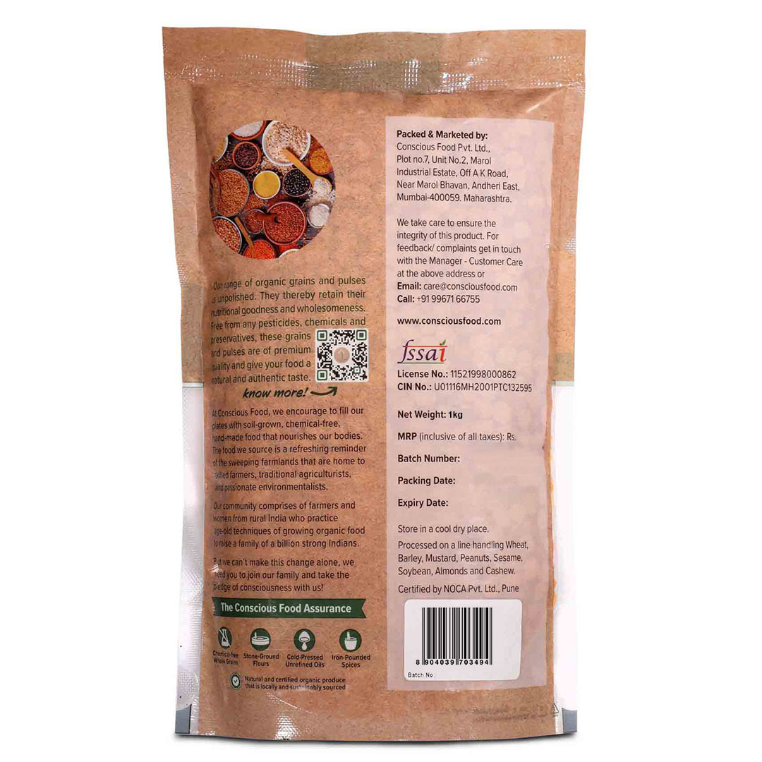 Conscious Food Split Bengal Gram Chana Dal - 1 Kg
