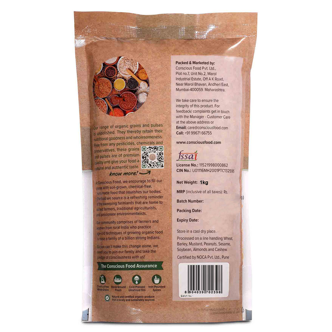 Conscious Food Pigeon Pea Tuvar Dal - 1 Kg
