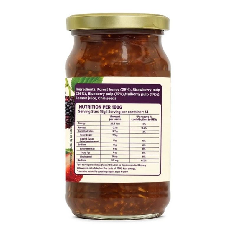 Conscious Food Mix Berry Jam - 220 Gm