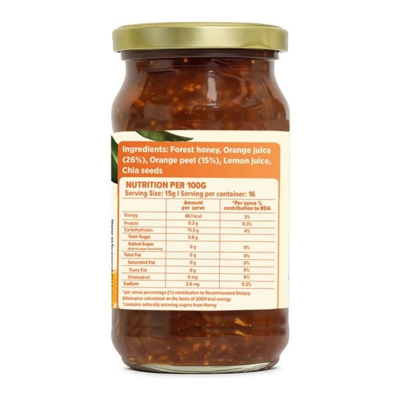 Conscious Food Orange Marmalade - 250 Gm