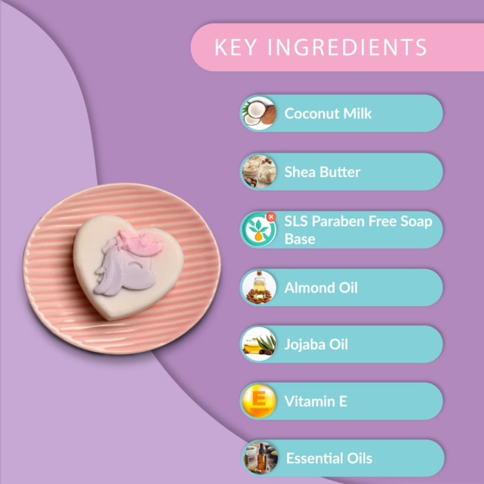 Puddles Kids Body Soap Unicorn Magic - 100 Gm