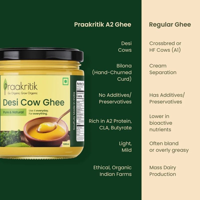 Praakritik Everyday Pure Cow Ghee - 1 Ltr