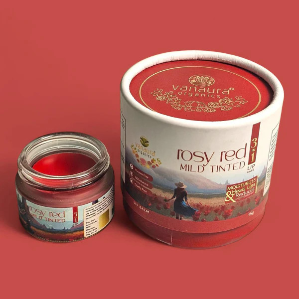 Rosy red 3 in 1 lip balm - 15 gm