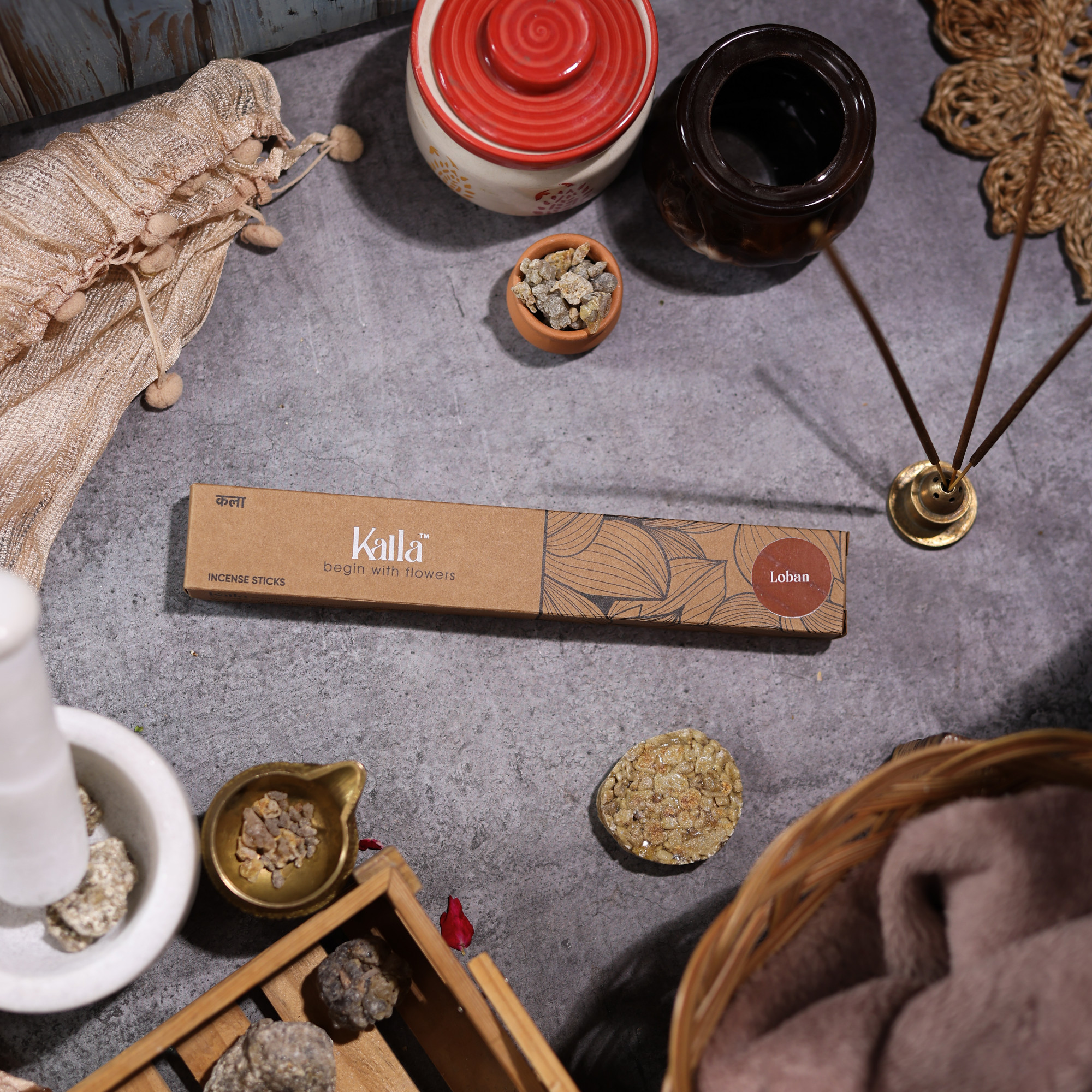 Kalla Loban Agarbatti 40u - 70 Gm