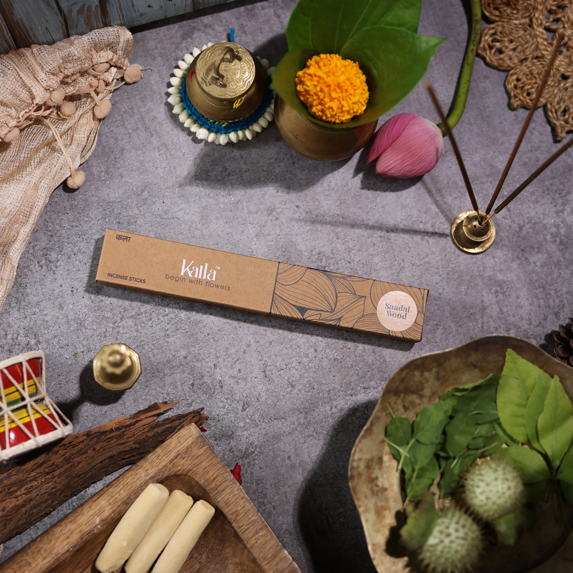 Kalla Sandalwood Dhoop Sticks 40u - 100 Gm