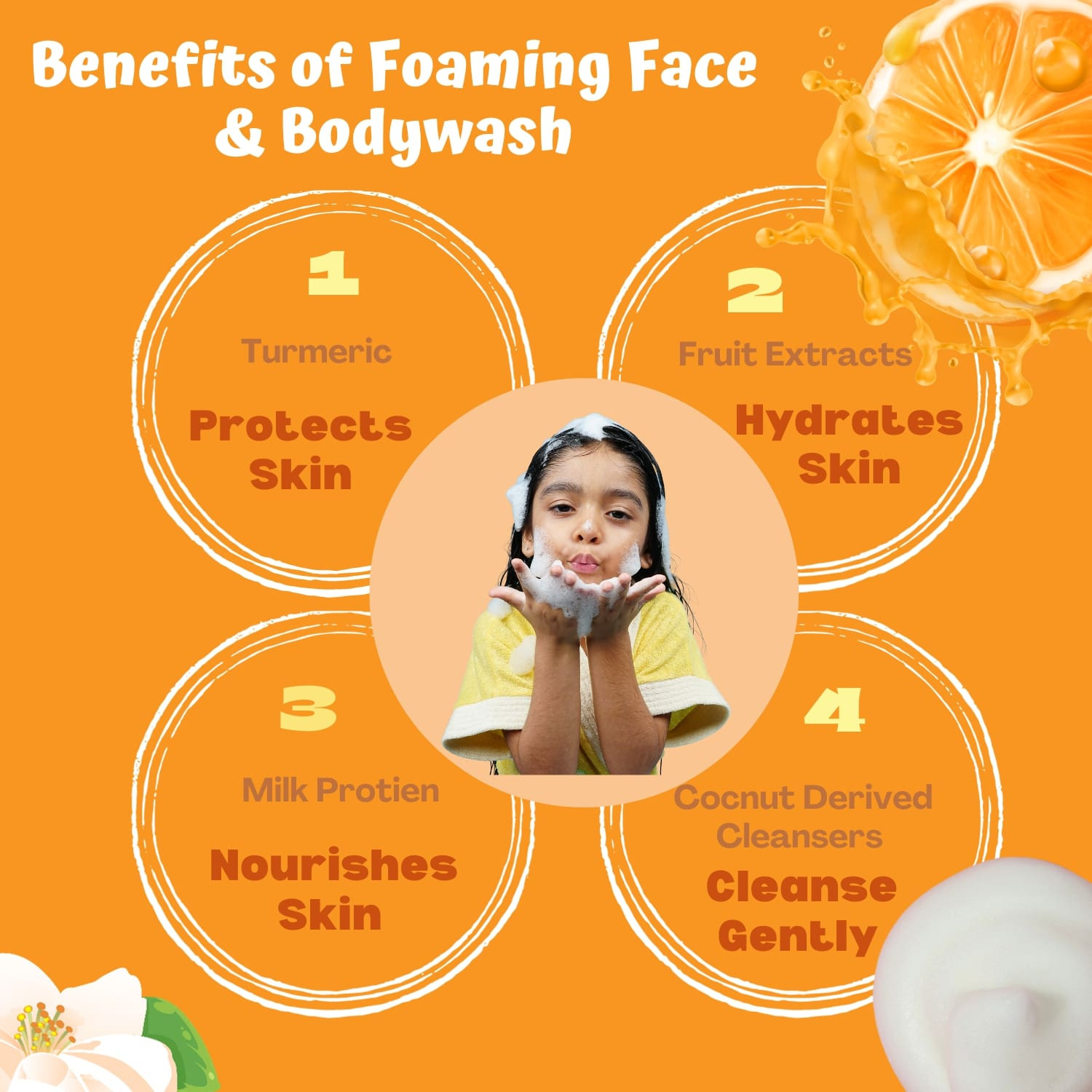 Puddles Kids Foam Body Wash Cub Rider - 100 Ml