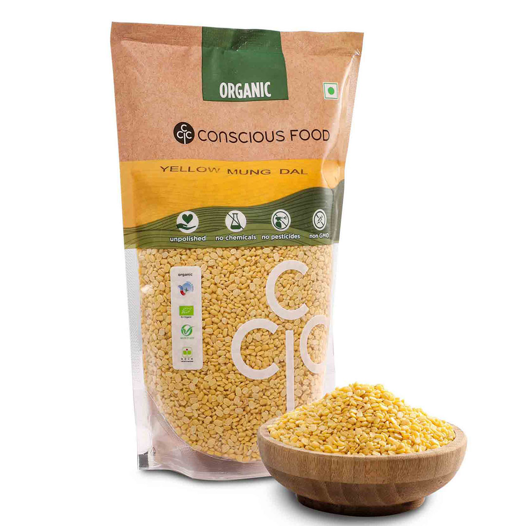 Conscious Food Yellow Mung Dal - 1 Kg