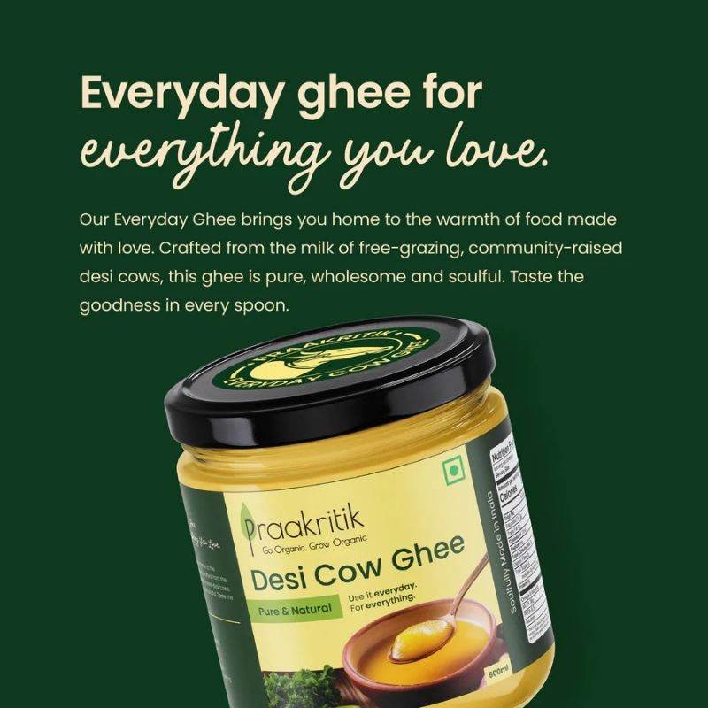 Praakritik Everyday Pure Cow Ghee - 1 Ltr
