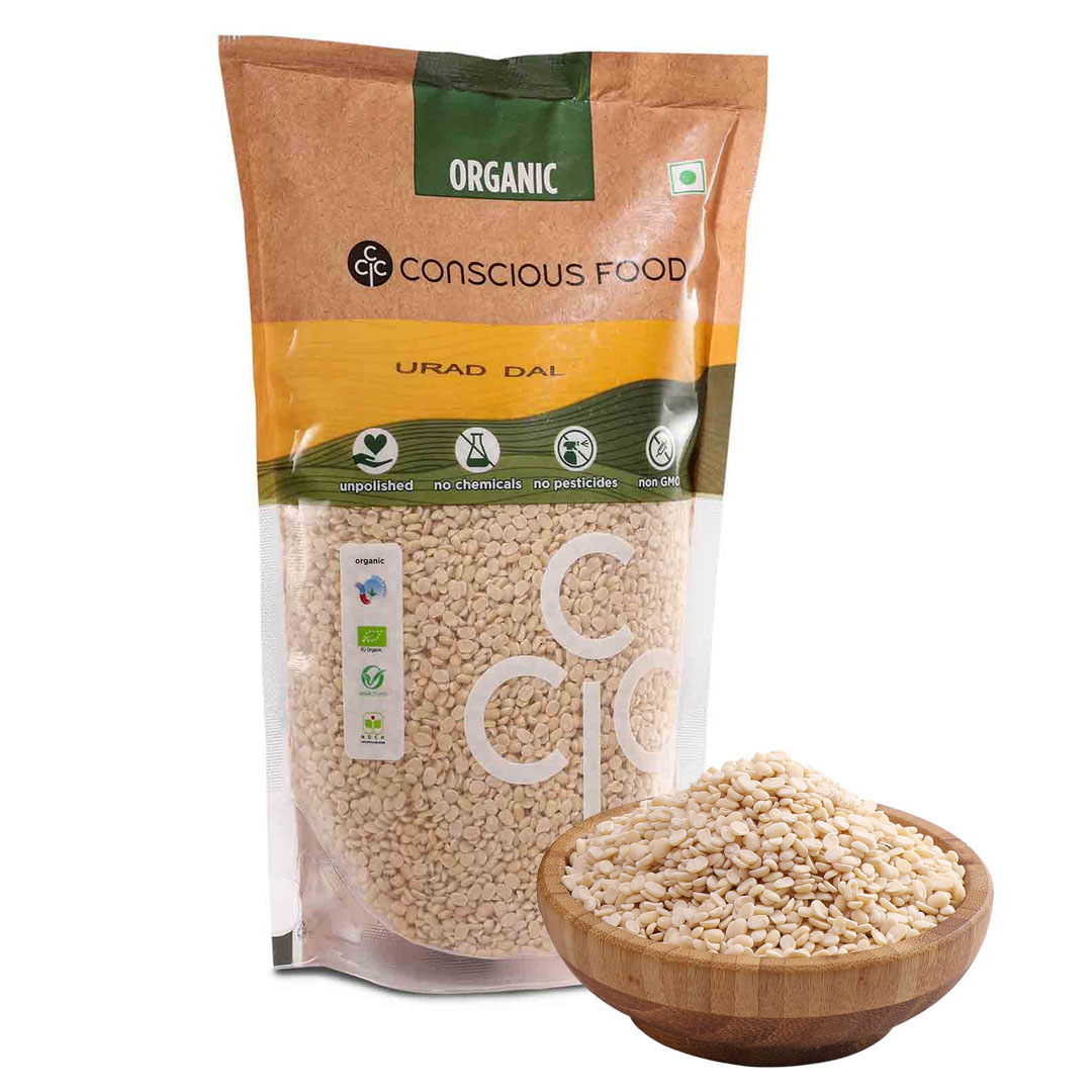 Conscious Food Split Black Gram Urad Dal - 500 Gm
