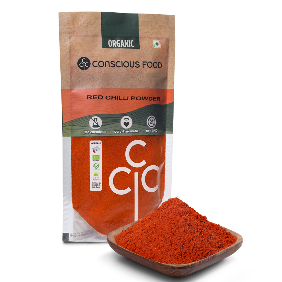 Conscious Food Red Chilli Powder - 100 Gm