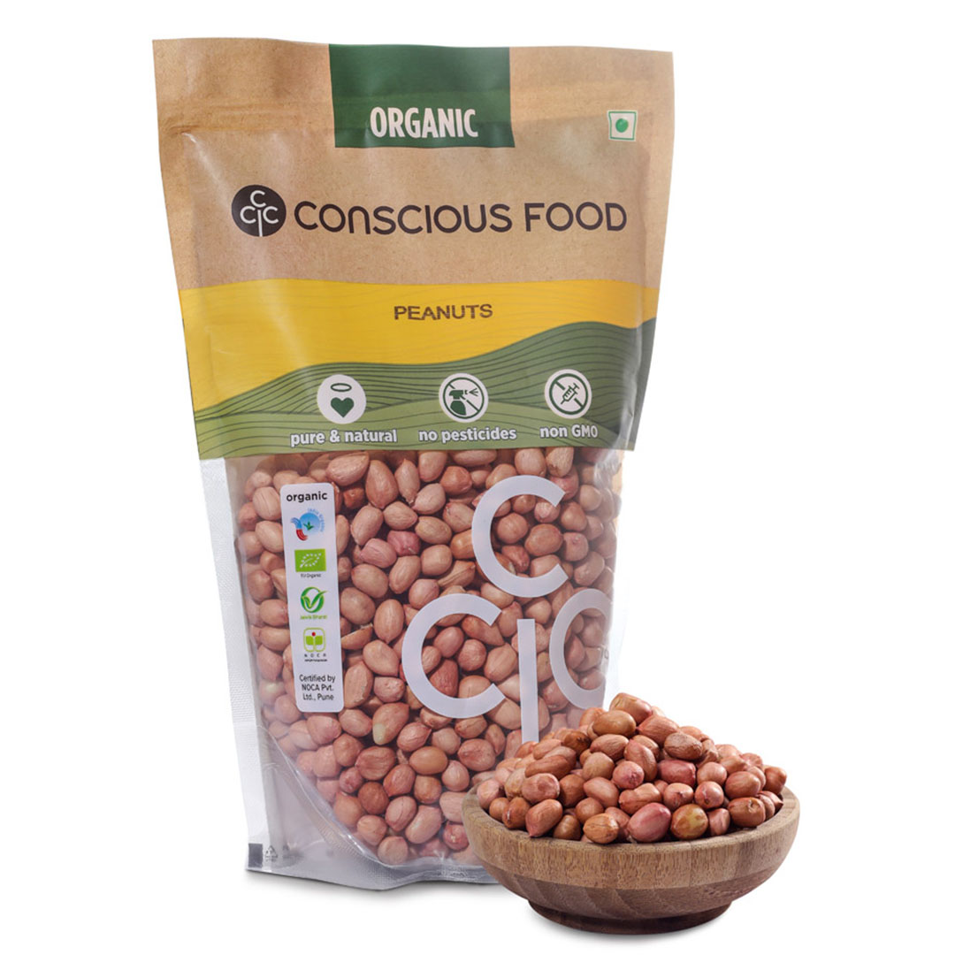 Conscious Food Whole Peanuts - 500 Gm