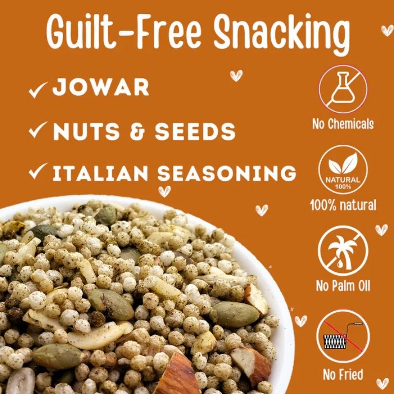 TummyFriendly Roasted millet namkeen tf italian seasoning - 70 gm