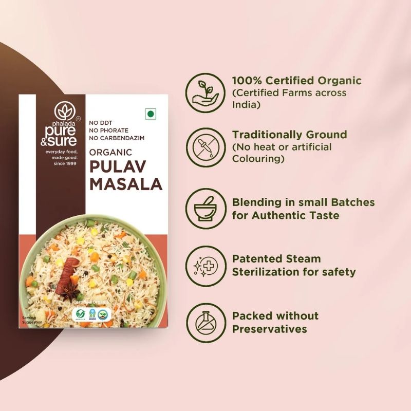 Pure Sure Organic Pulav Masala - 100 Gm