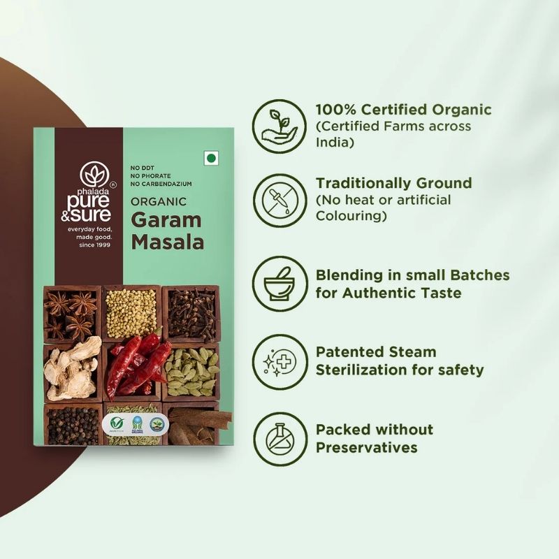Pure  Sure Organic Garam Masala - 100 Gm