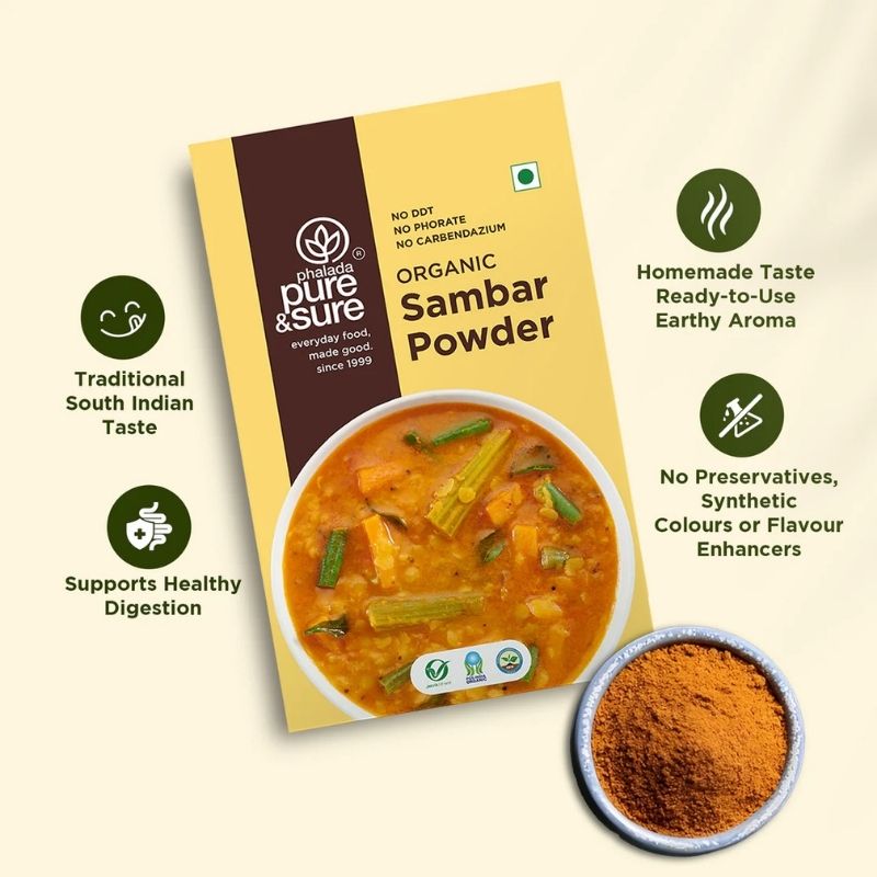 Pure  Sure Organic Sambar Powder - 100 Gm