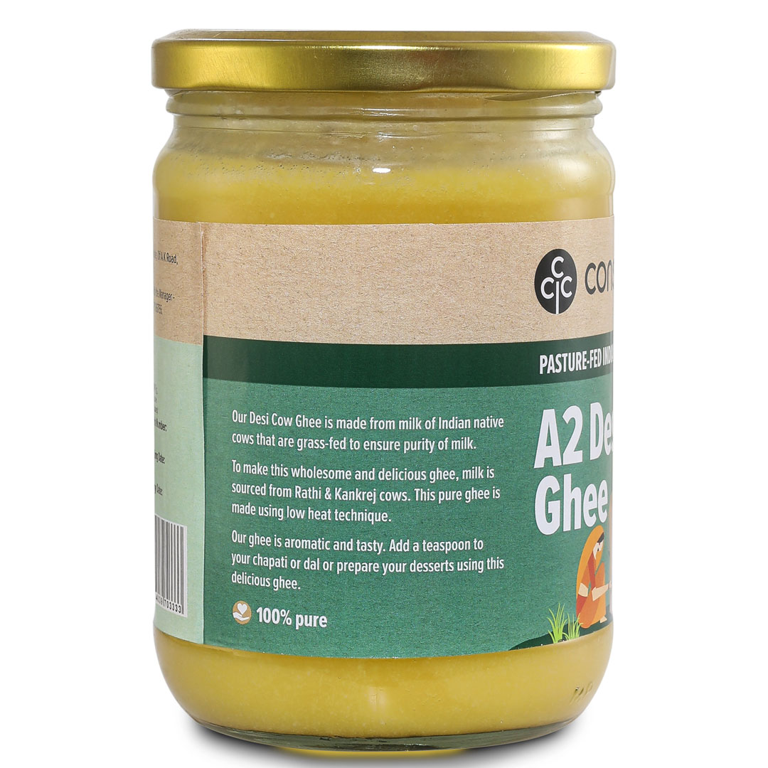 Conscious Food Desi A2 Cow Ghee - 500 Ml