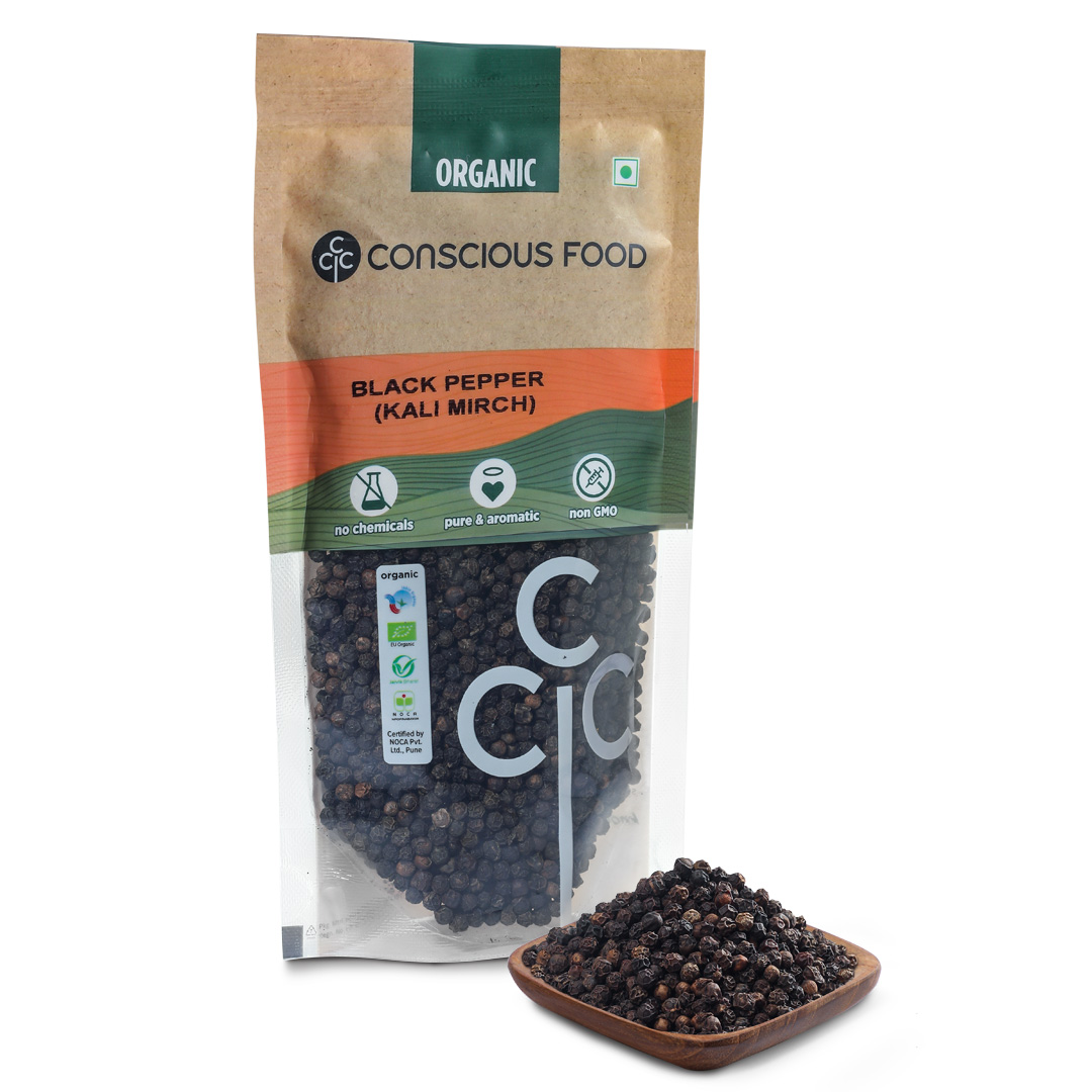 Conscious Food Black Pepper - 100 Gm