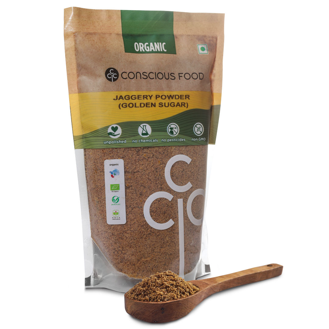 Conscious Food Golden Sugar Jaggery Powder - 1 Kg