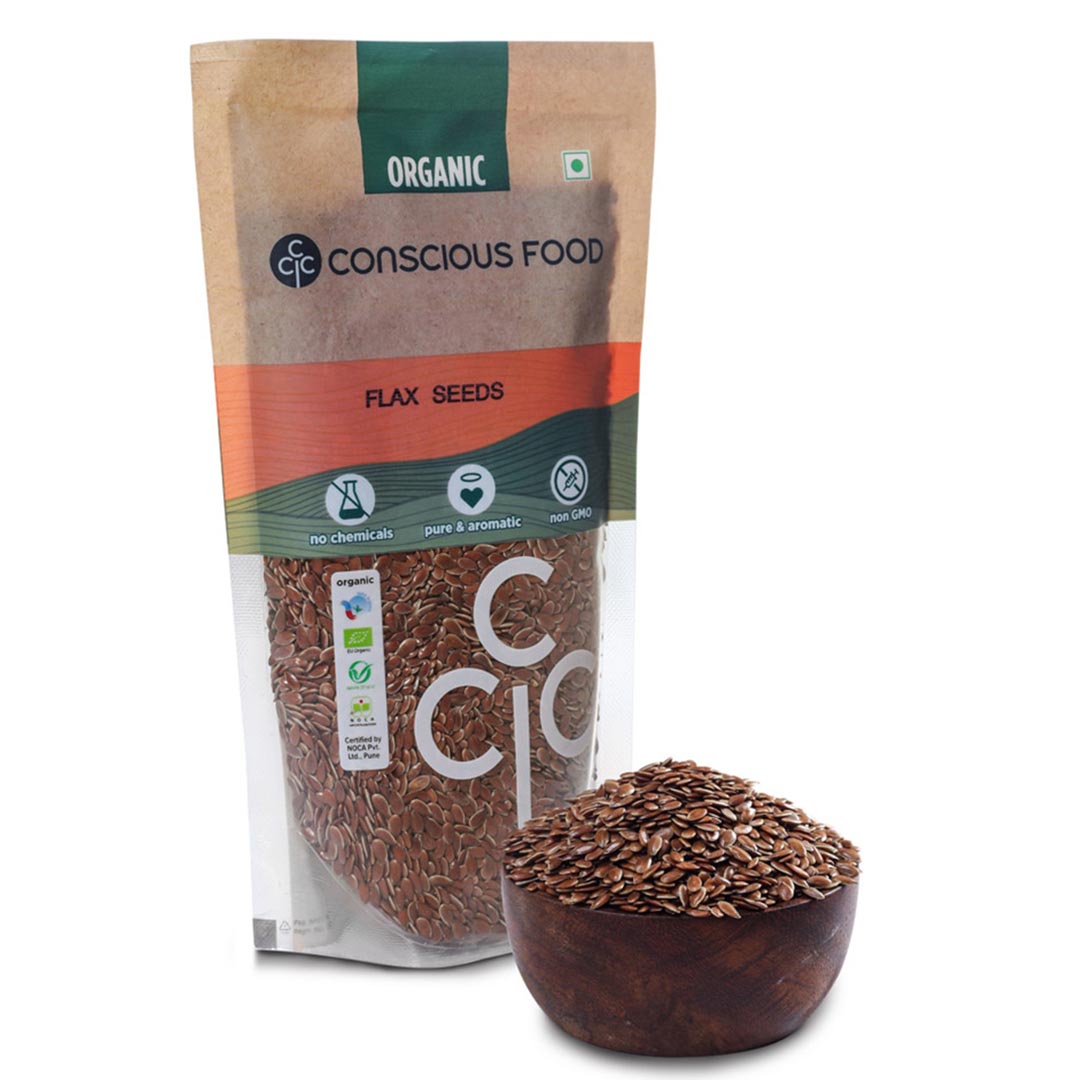 Conscious Food Flax Seeds - 200 Gm