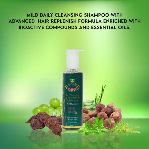 Shikakkai  reetha mild cleansing gel shampoo - 200 ml