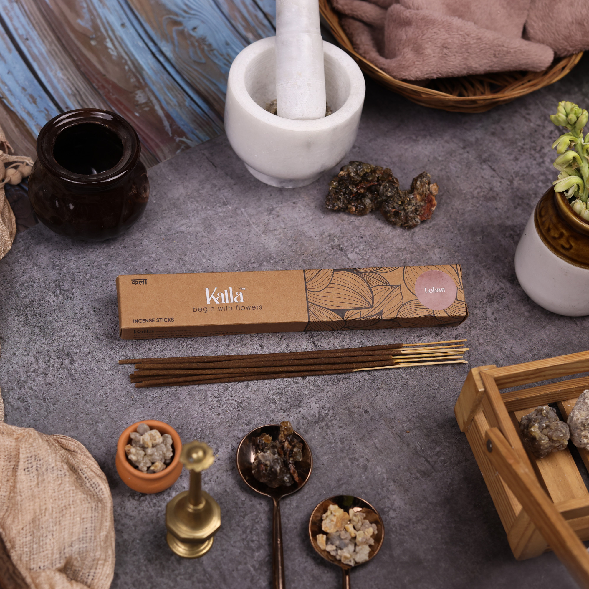 Kalla Loban Agarbatti 40u - 70 Gm