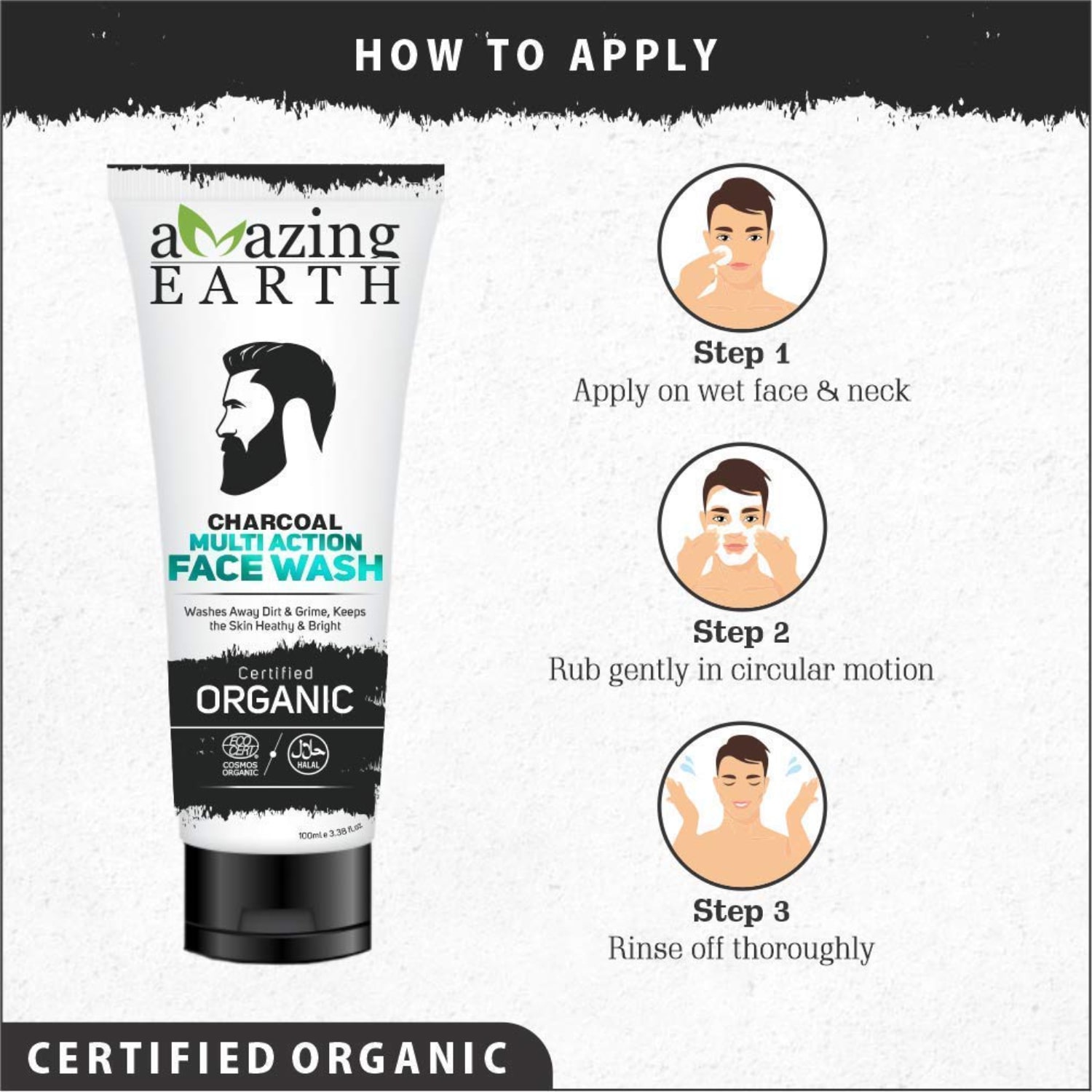 Organic Activated Charcoal Face Wash