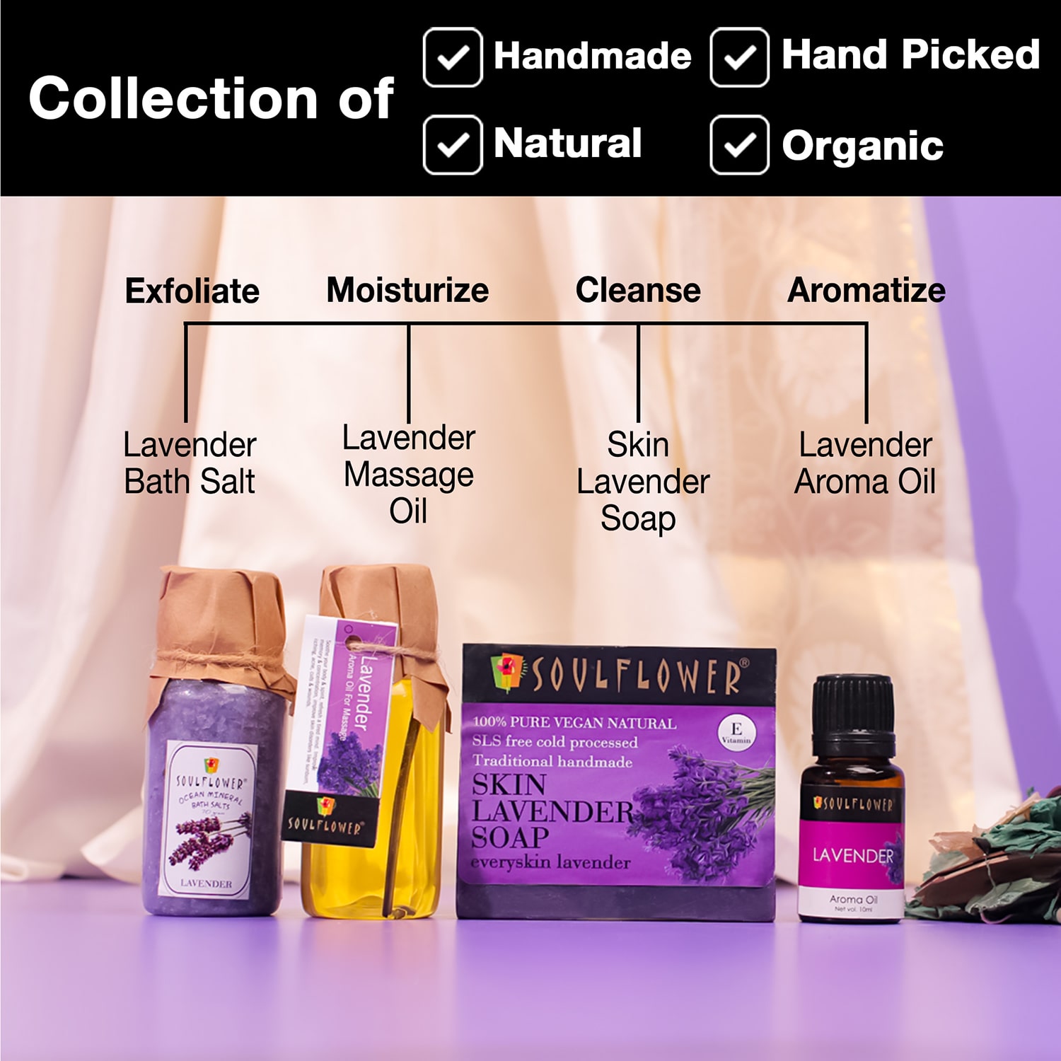 Soulflower Lavender Try Me Gift Set