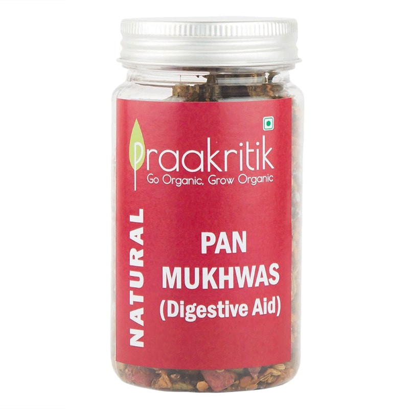 Praakritik Natural Pan Mukhwas Mouth Freshener 100 Natural Digestive After-Meal Mukhwas No Added Preservatives and Colors 100Gm