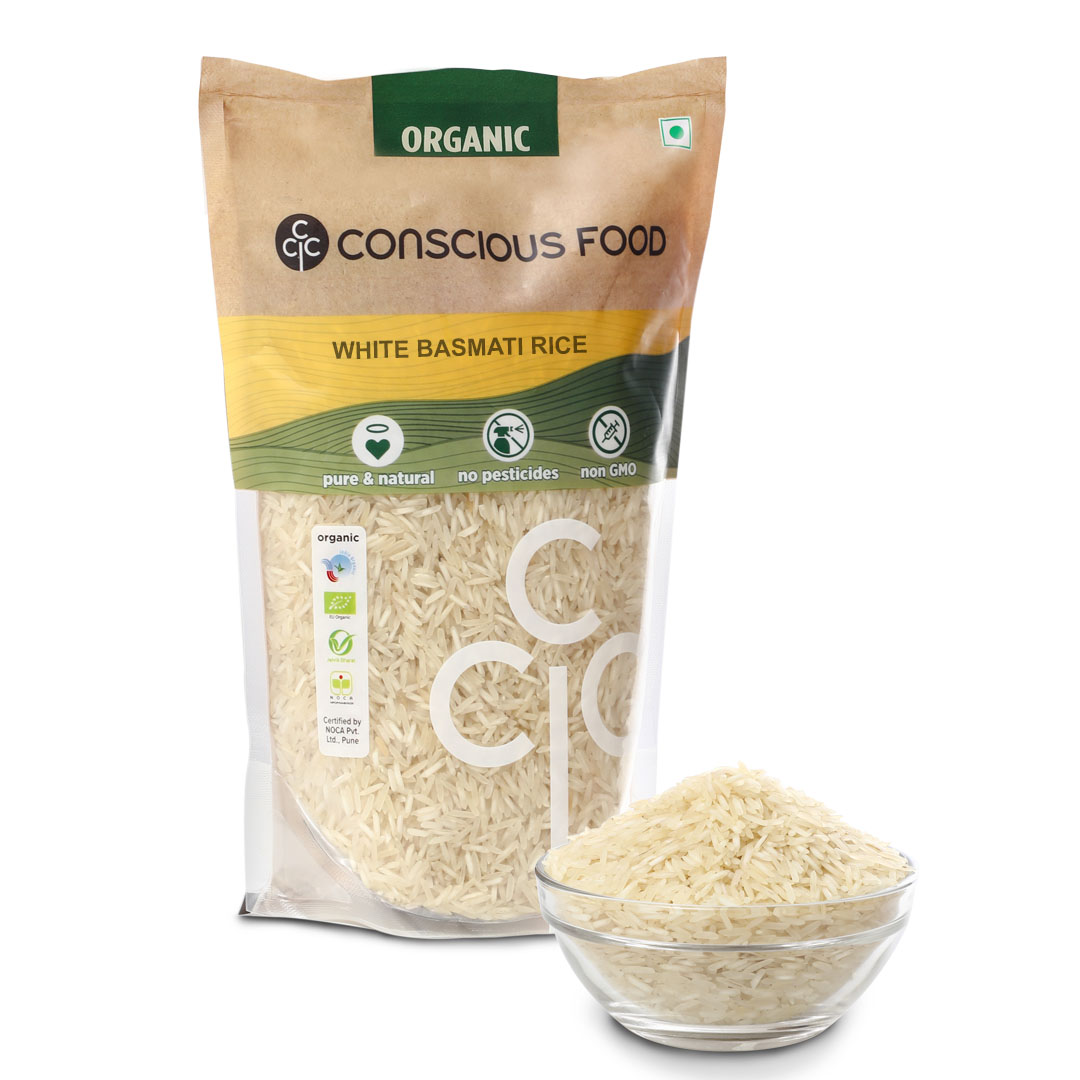 Conscious Food White Basmati Rice - 1 Kg